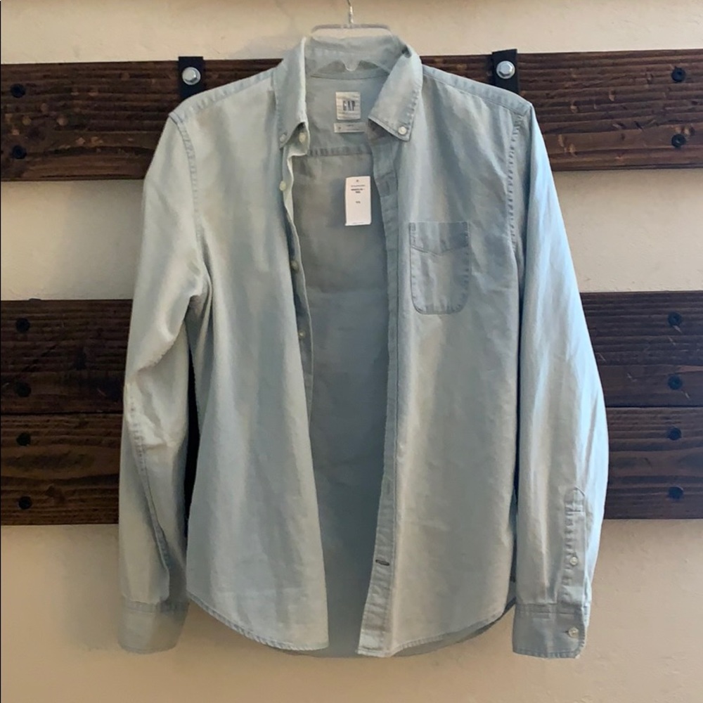 Gap Men Denim Shirt Slim Fit XS